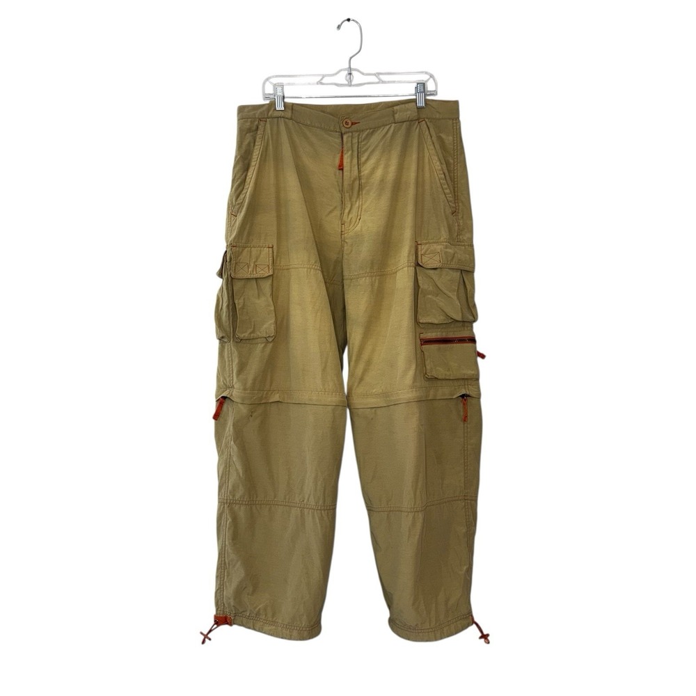 VTG US Expedition Convertible Baggy Cargo Pant Mens LG Paratrooper Y2K‎ Utility